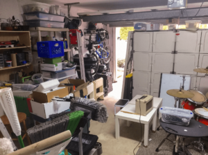 messy garage