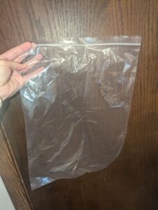 plastic bag with zipper