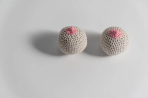 crocheted boobs