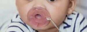 pacifier in baby's mouth